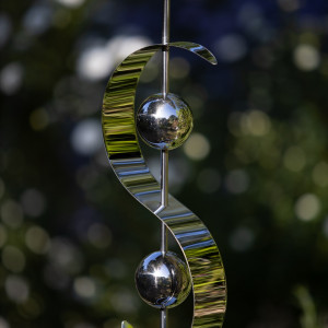 STAINLESS STEEL 'S' ORNAMENT x 6 Pieces